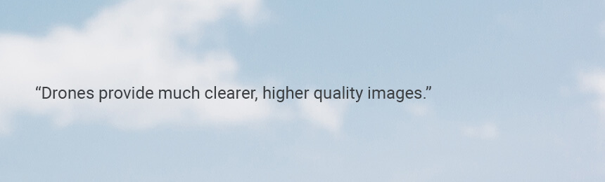 Quote “Drones provide much clearer, higher quality images. We use a twenty-megapixel drone, which offers sharp, detailed images and 5cm accuracy of your cemetery.”