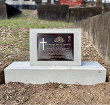 Personal Memorial Grave Marker - Image Provided by the OAWG
