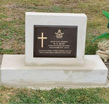 Official OAWG Memorial Grave Marker - Image Provided by the OAWG