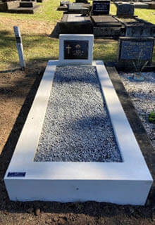 Label on Grave Noting Government Commemoration - Image Provided by the OAWG