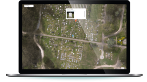Screenshot of Example Drone Cemetery Photography