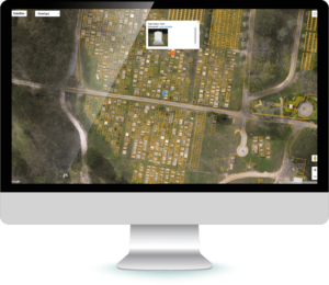 Screenshot of Example Cemetery GIS Map
