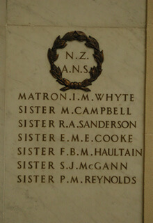 Image of Auckland War Memorial Museum, World War 1 Hall of Memories Panel N.Z.A.N.S. (photo J Halpin 2010)